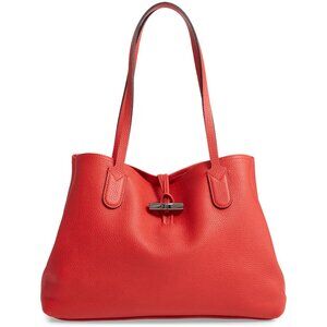 NWT LONGCHAMP Roseau Essential Leather Shoulder Tote Blue Mist AUTHENTIC